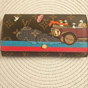 Louis Vuitton Sarah Wallet Monogram Animation Carriage Edition – Pink Interior